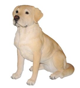 Dekohund - lebensechter gelber Labrador